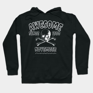 Awesome Since November 1980 shirt styles for your gift Hoodie